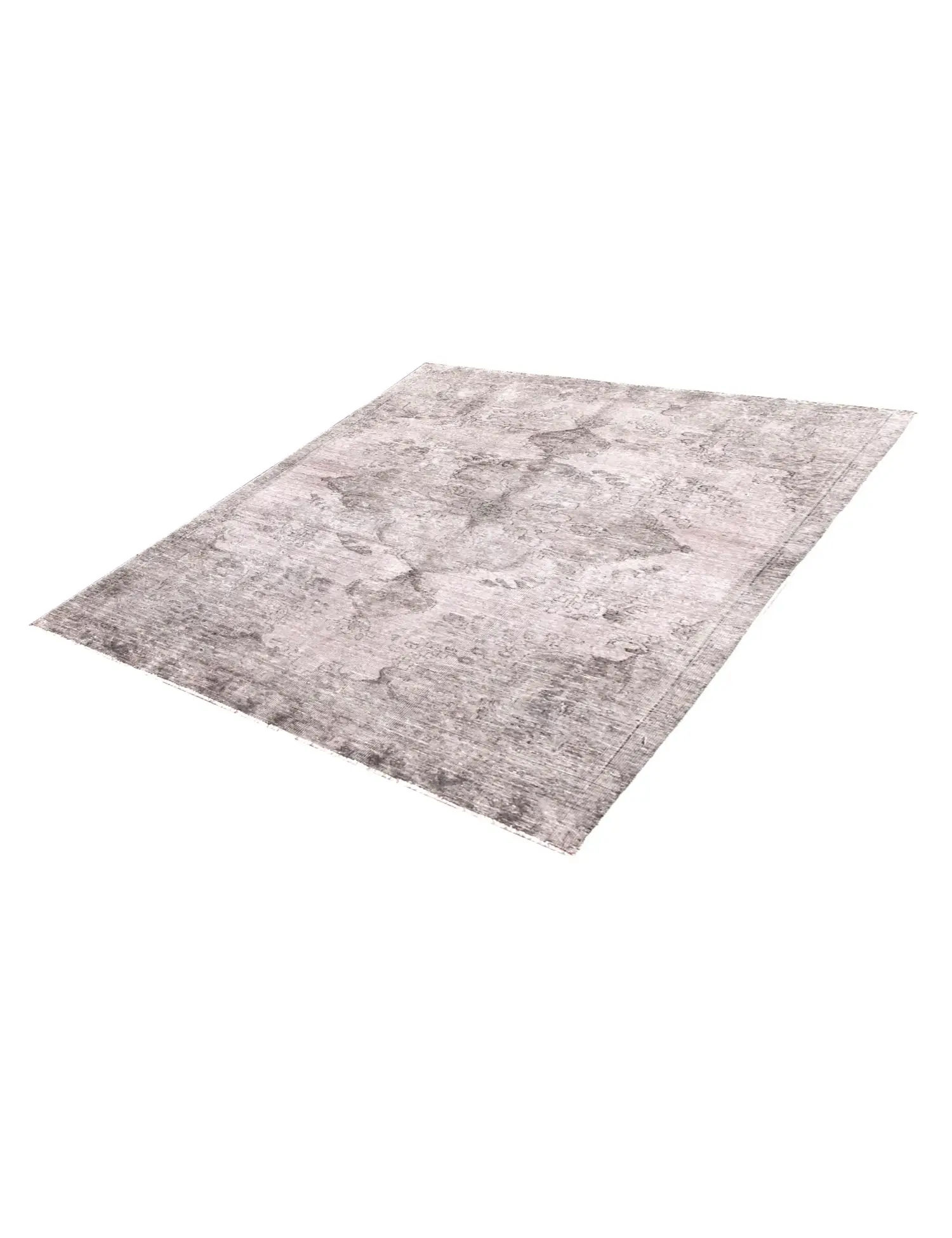 Grijs Perzië Perzisch Vintage Tapijt 255 x 154 cm - Uniek handgemaakt tapijt