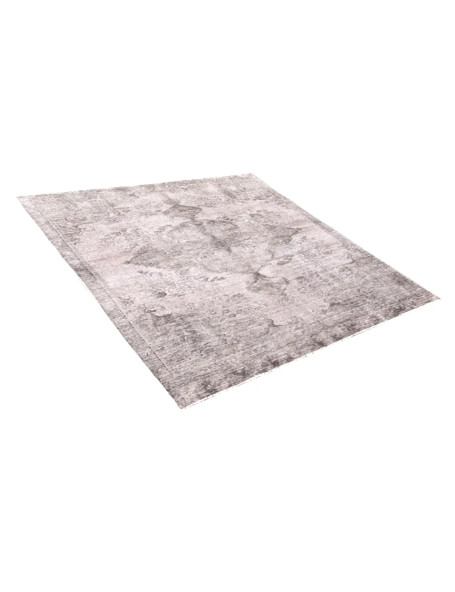 Grijs Perzië Perzisch Vintage Tapijt 255 x 154 cm - Uniek handgemaakt tapijt