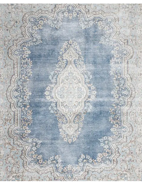 Blau Persien Persischer Vintage Teppich 392 x 268 cm - view 3