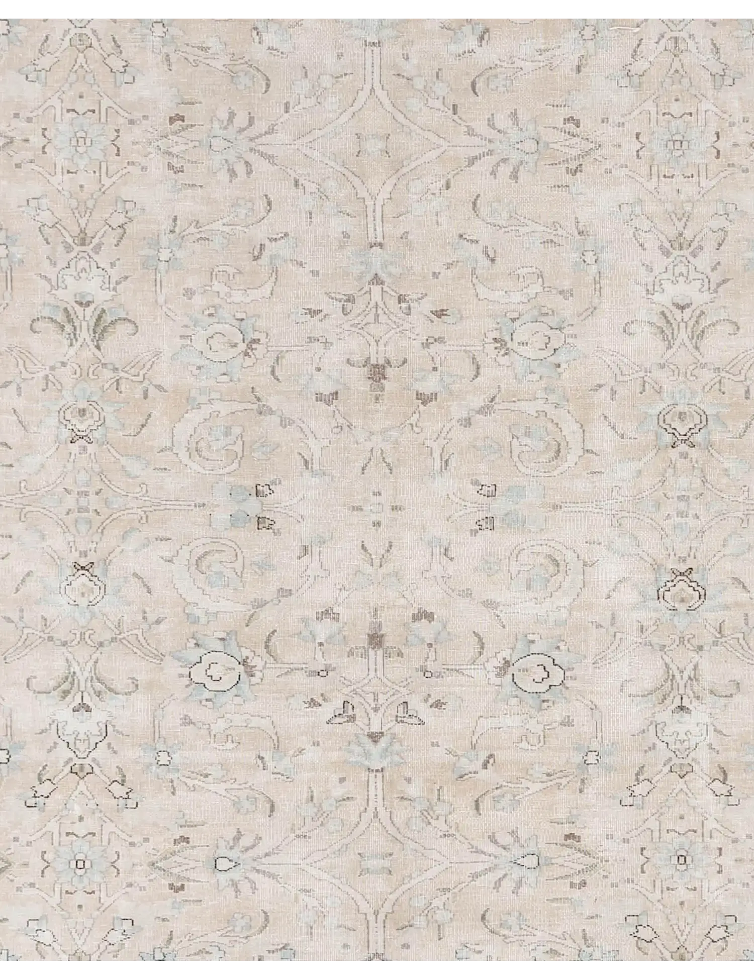 Beige text_origin_4 Persisk vintage teppe 258 x 173 cm - Unikt håndlaget teppe