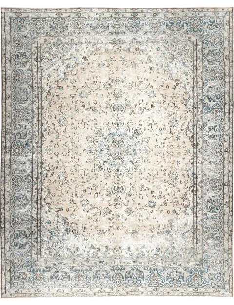 Beige Pakistan Persischer Vintage Teppich 372 x 267 cm