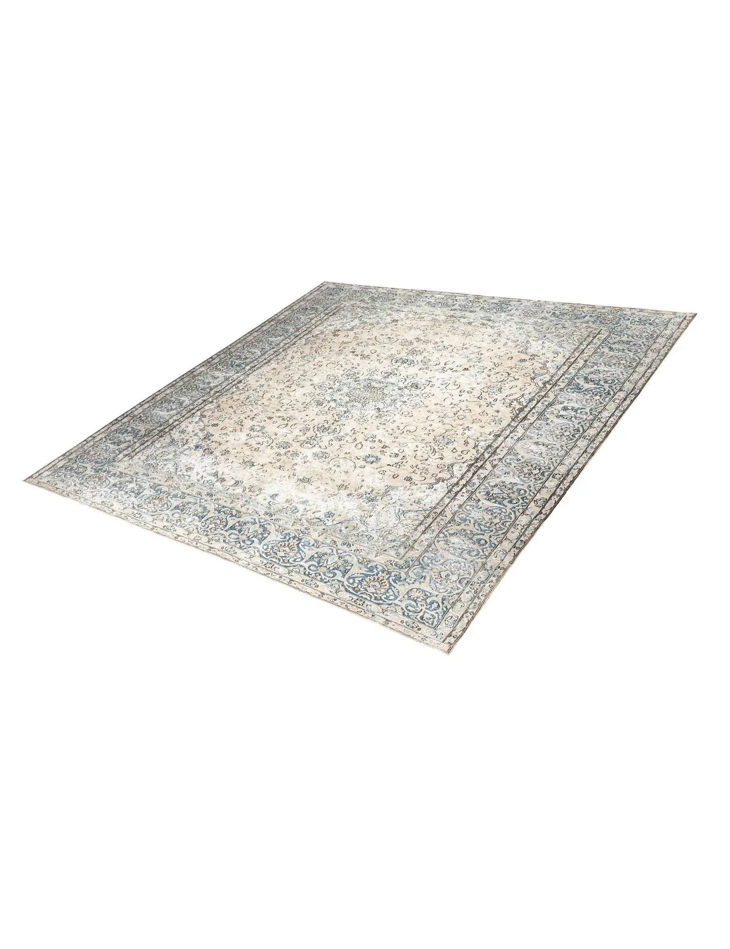 Beige text_origin_4 Tapis Persan vintage 372 x 267 cm - Tapis fait main unique