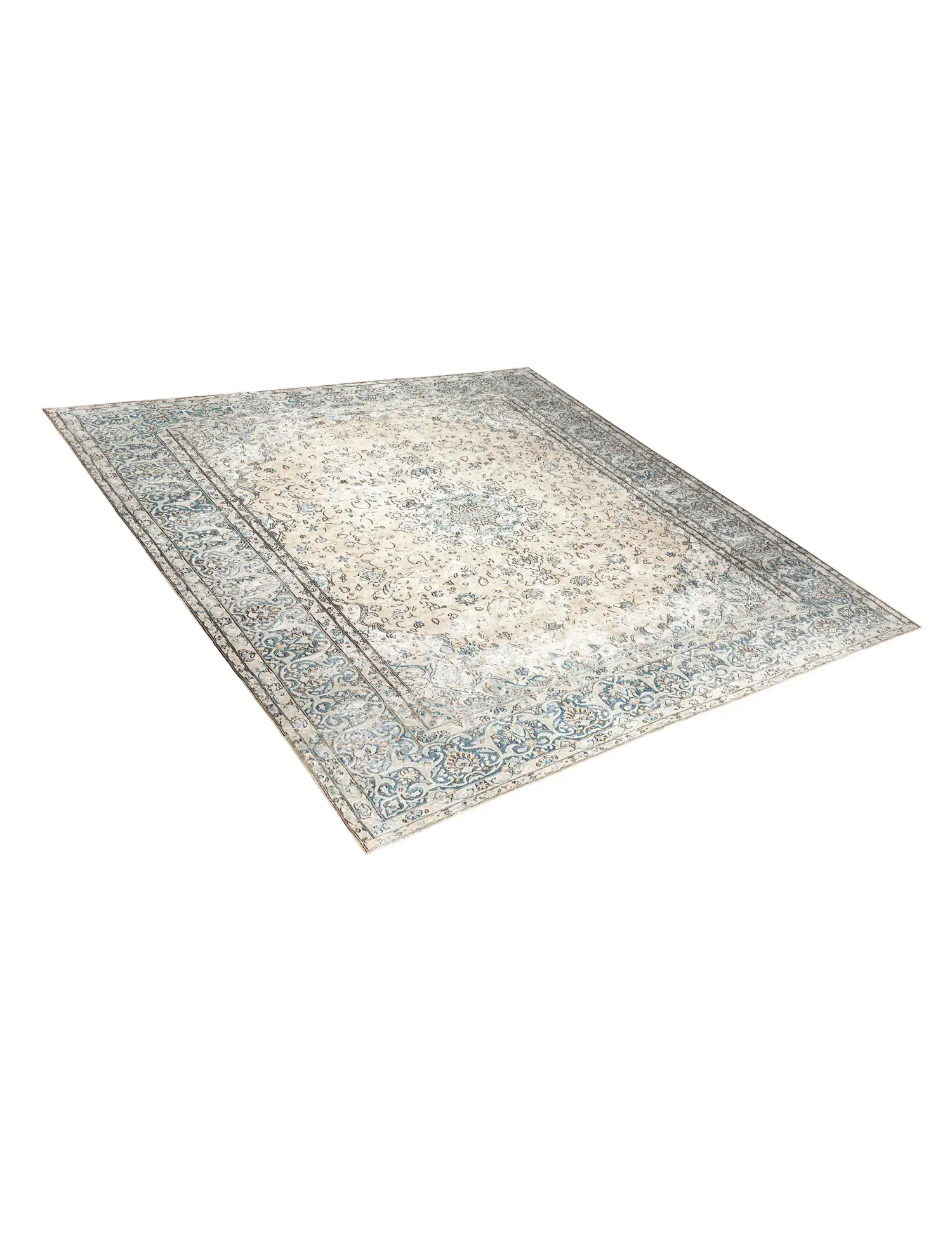 Beige text_origin_4 Tapis Persan vintage 372 x 267 cm - Tapis fait main unique