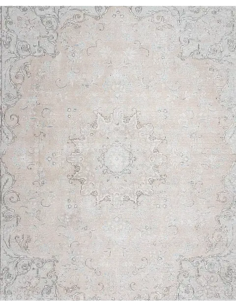Beige Pakistan Persischer Vintage Teppich 394 x 296 cm - view 3