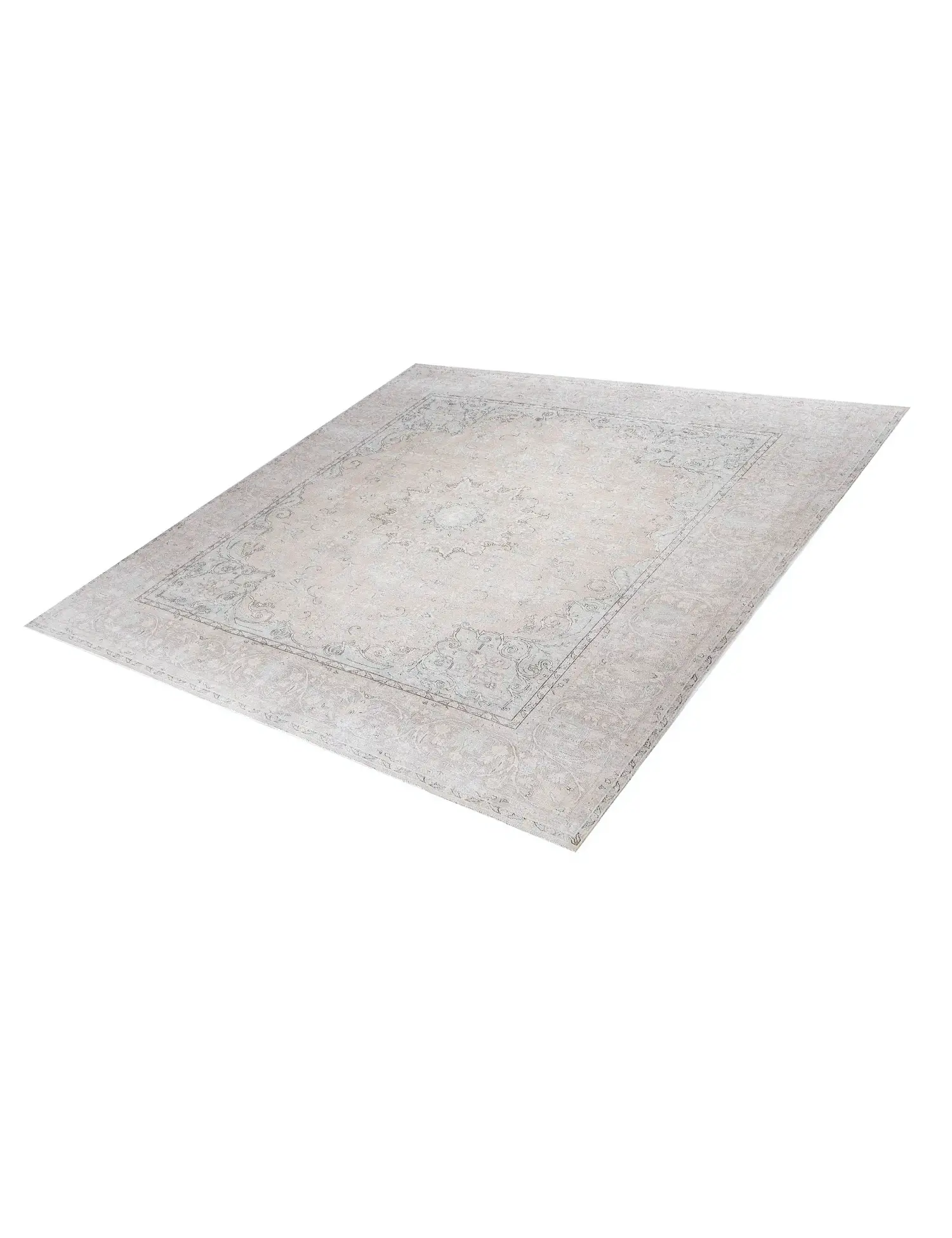 Beige text_origin_4 Tapis Persan vintage 394 x 296 cm - Tapis fait main unique