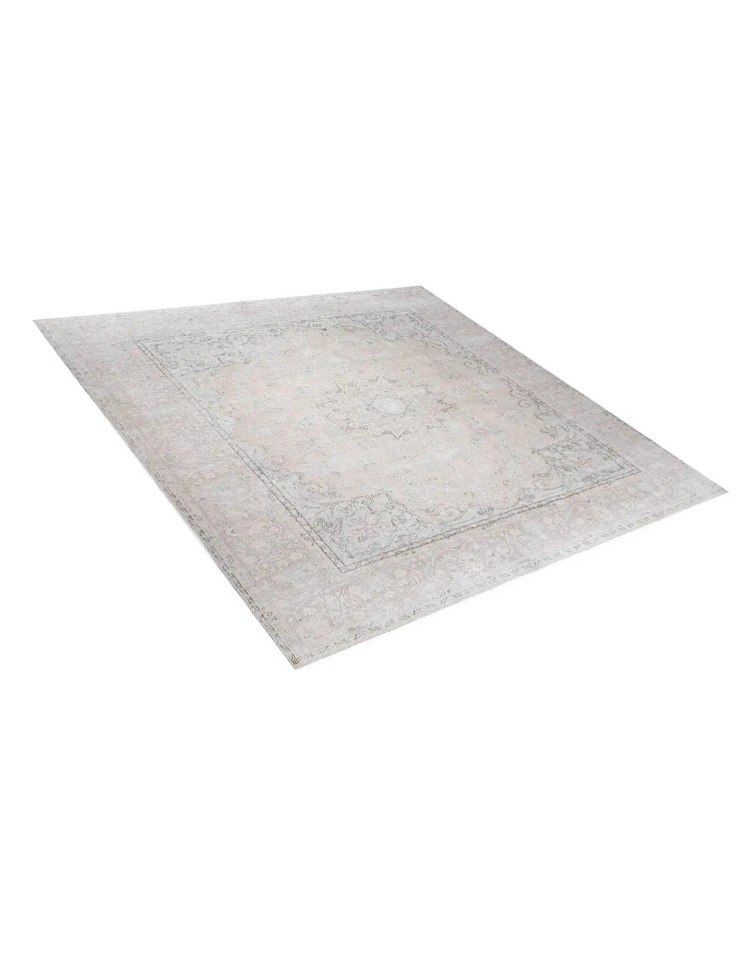 Beige text_origin_4 Tapis Persan vintage 394 x 296 cm - Tapis fait main unique