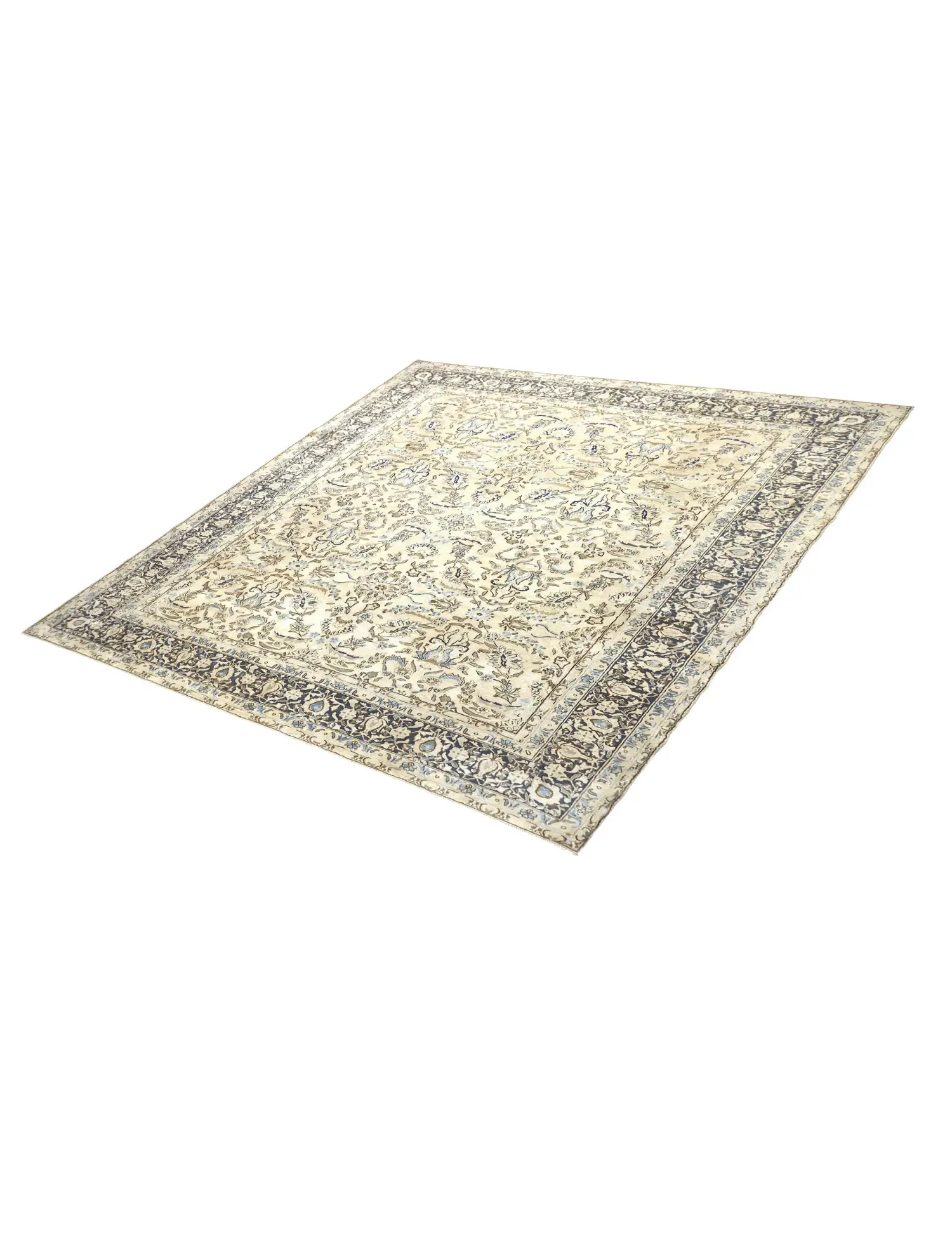 Beige Persa Alfombra vintage 408 x 297 cm - Alfombra única hecha a mano
