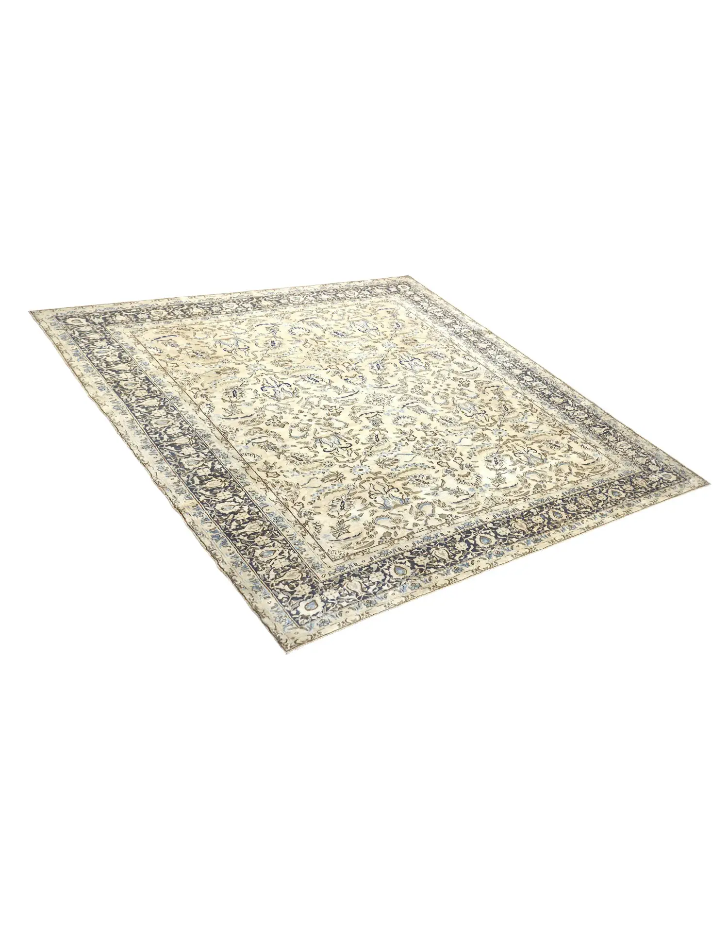 Beige Persa Alfombra vintage 408 x 297 cm - Alfombra única hecha a mano