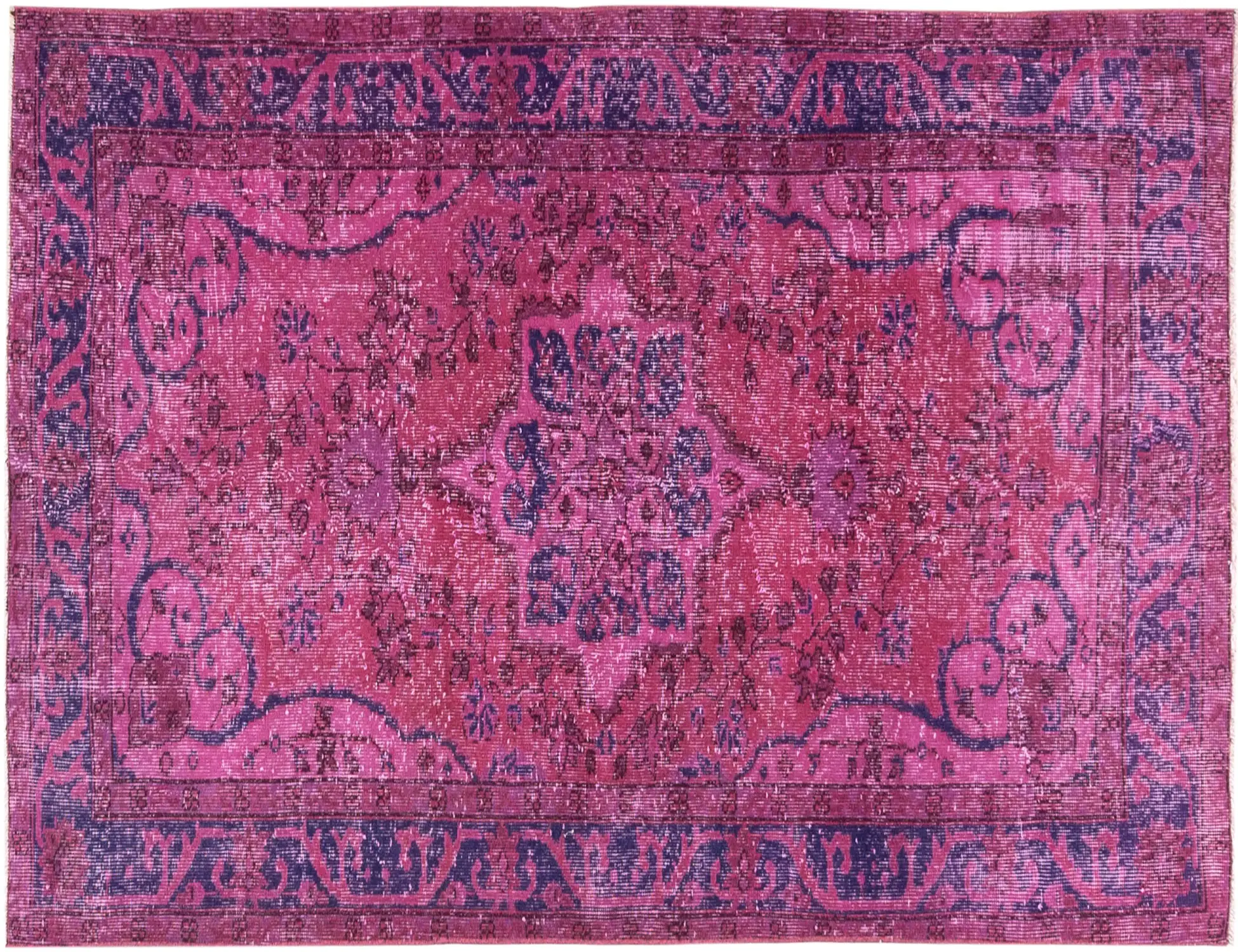 Roze Turkije Vintage Tapijt 212 x 113 cm - Uniek handgemaakt tapijt
