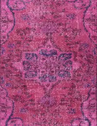Roze Turkije Vintage Tapijt 212 x 113 cm - view 3