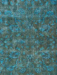 Turchese Turco Tappeto vintage 256 x 144 cm - view 3