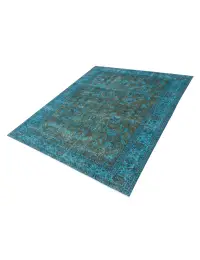 Turchese Turco Tappeto vintage 256 x 144 cm - view 1