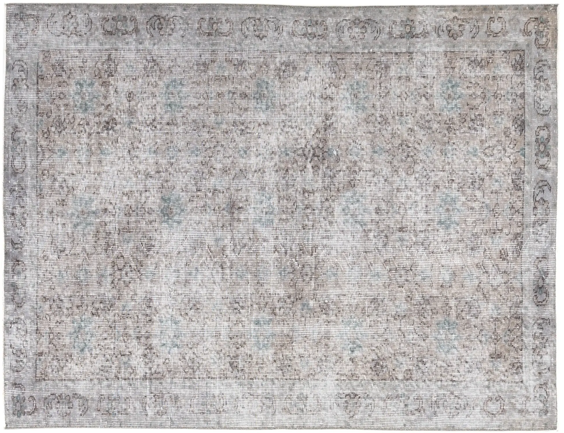 Grey Turkey Vintage Carpet 210 x 120 cm - Unique Handmade Carpet