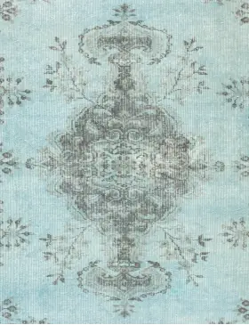 Blå Turkiet vintage matta 206 x 111 cm - view 3