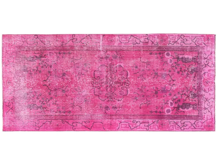 Rosa Turquía Alfombra vintage 190 x 100 cm
