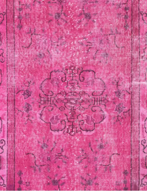 Rosa Turquía Alfombra vintage 190 x 100 cm - view 3