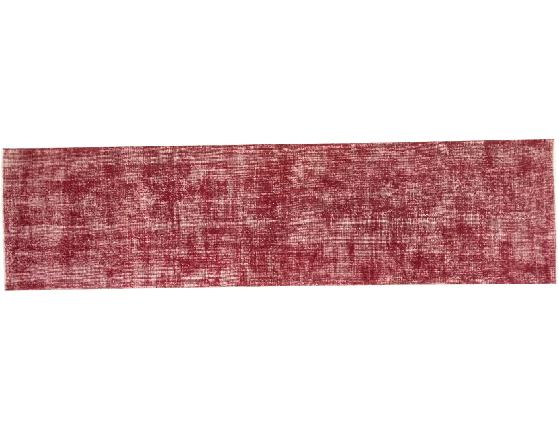 Rojo Turquía Alfombra vintage 310 x 80 cm - Alfombra única hecha a mano
