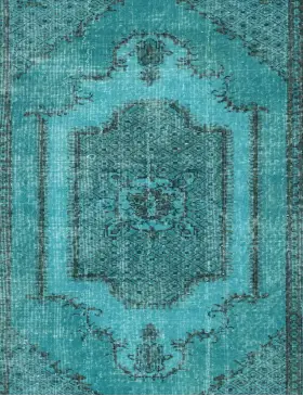 Turchese Turco Tappeto vintage 200 x 114 cm - view 3