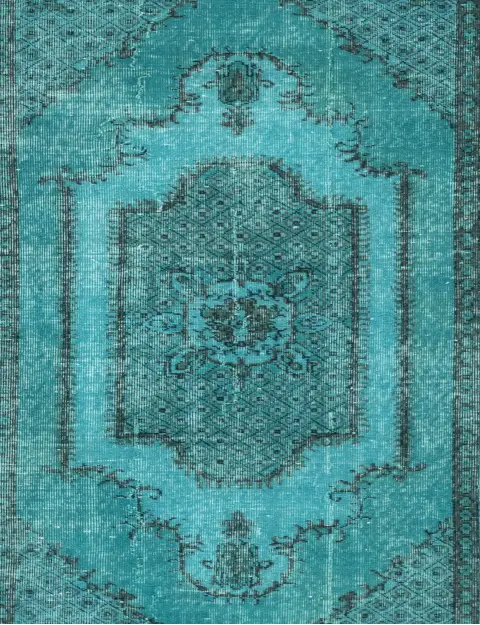 Turchese Turco Tappeto vintage 200 x 114 cm - view 3