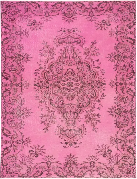 Rosa Türkei Vintage Teppich 204 x 113 cm