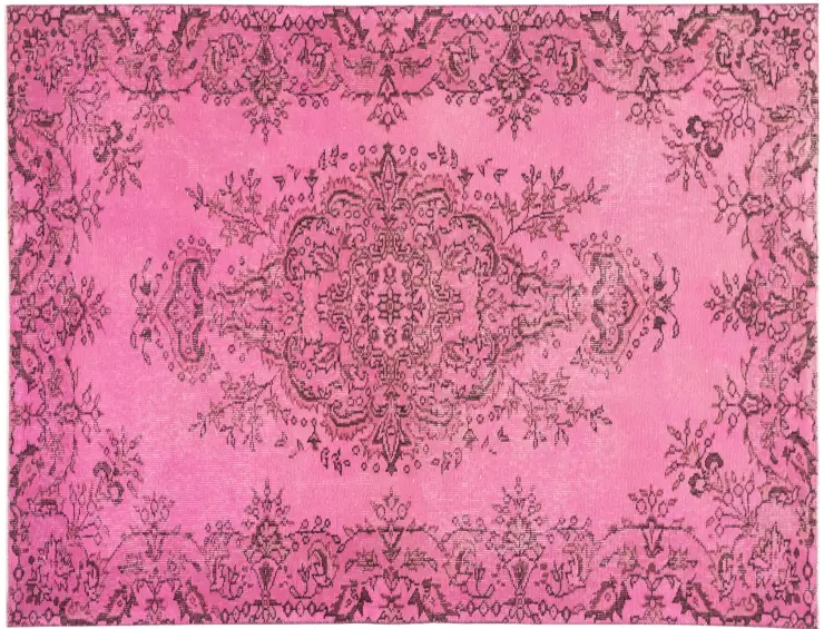 Rosa Türkei Vintage Teppich 204 x 113 cm