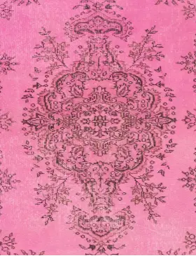 Rosa Türkei Vintage Teppich 204 x 113 cm - view 3