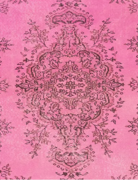 Rosa Türkei Vintage Teppich 204 x 113 cm - view 3