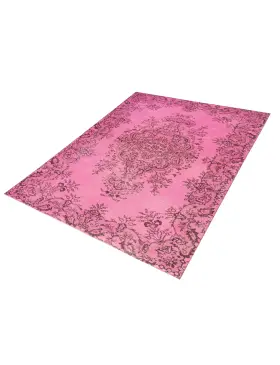 Rosa Türkei Vintage Teppich 204 x 113 cm - view 1