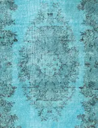 Turchese Turco Tappeto vintage 177 x 112 cm - view 3