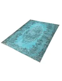 Turchese Turco Tappeto vintage 177 x 112 cm - view 1