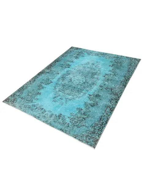 Turchese Turco Tappeto vintage 177 x 112 cm - view 1
