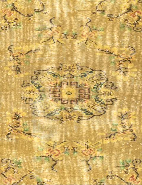 Giallo Turco Tappeto vintage 210 x 110 cm - view 3