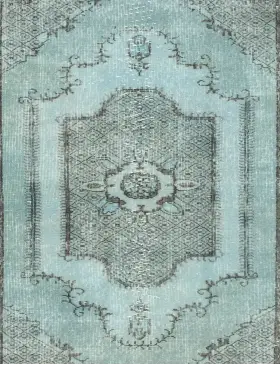 Sininen Turkki vintage matot 193 x 107 cm - view 3