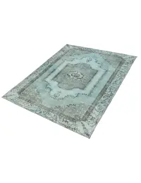 Blau Türkei Vintage Teppich 193 x 107 cm - view 1
