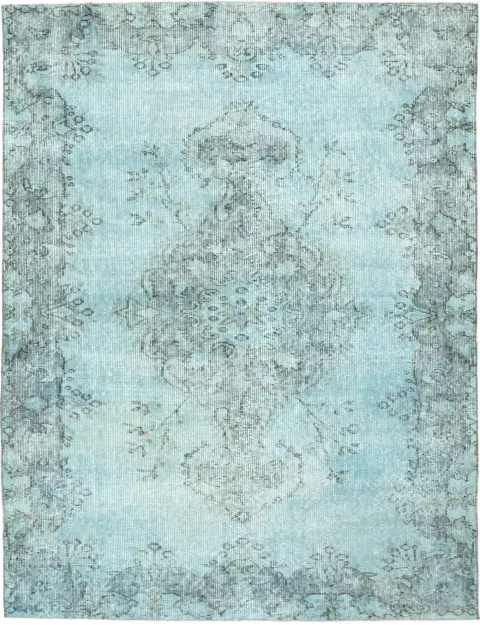 Blau Türkei Vintage Teppich 202 x 110 cm