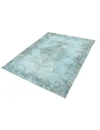 Blau Türkei Vintage Teppich 202 x 110 cm - view 1