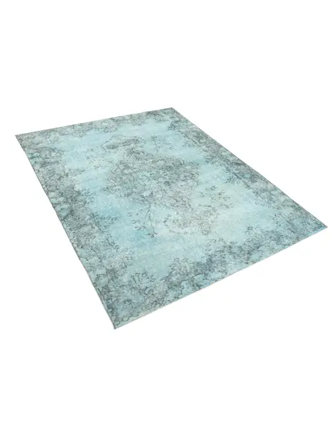 Blau Türkei Vintage Teppich 202 x 110 cm - view 2