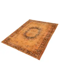 Orange Türkei Vintage Teppich 207 x 114 cm - view 1