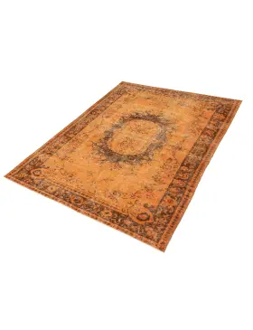 Oranje Turkije Vintage Tapijt 207 x 114 cm - view 1