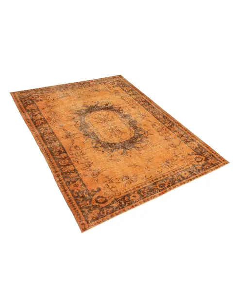 Orange Türkei Vintage Teppich 207 x 114 cm - view 2