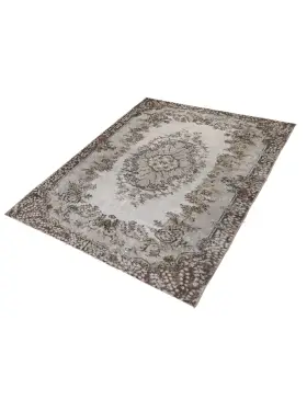 Grau Türkei Vintage Teppich 215 x 115 cm - view 1
