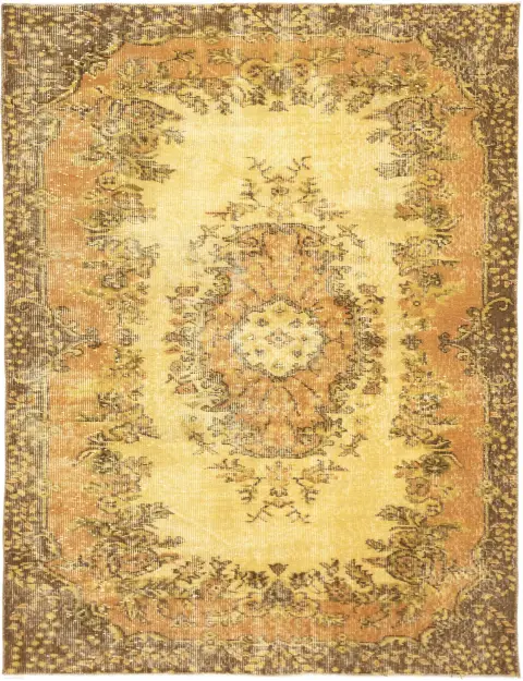 Giallo Turco Tappeto vintage 202 x 116 cm