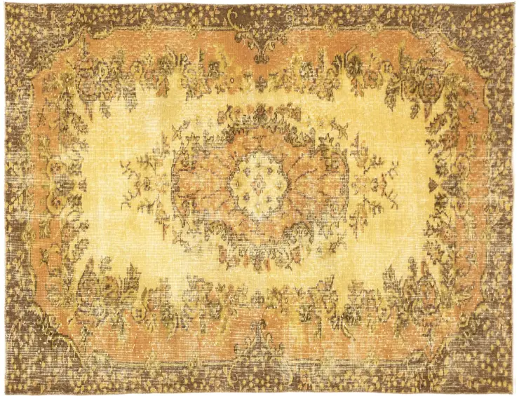 Gul Tyrkiet Vintagetæppe 202 x 116 cm