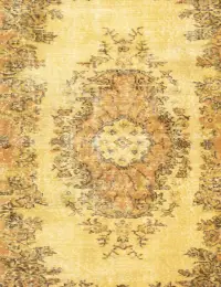 Gul Tyrkiet Vintagetæppe 202 x 116 cm - view 3