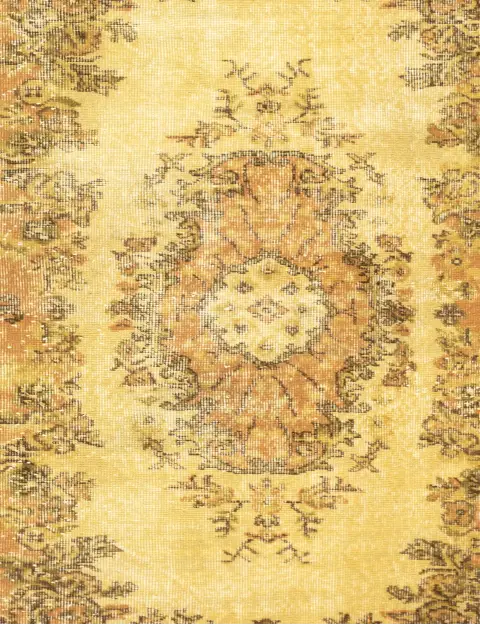 Giallo Turco Tappeto vintage 202 x 116 cm - view 3