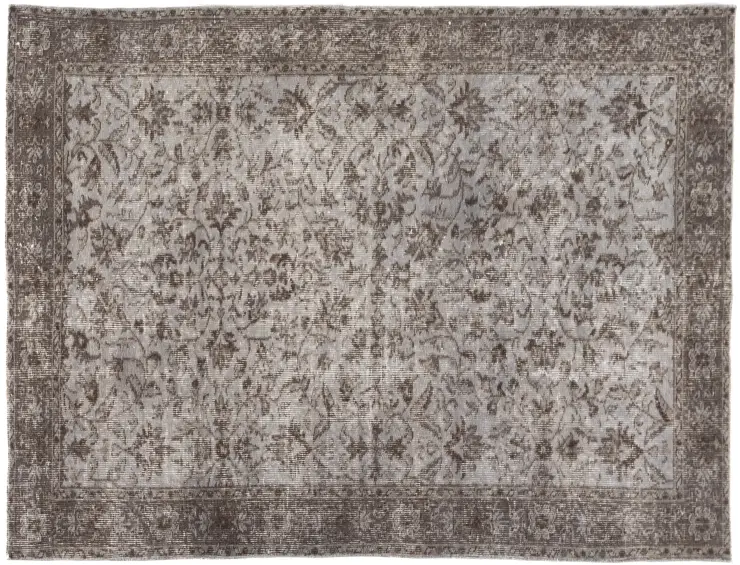 Grå Turkiet vintage matta 201 x 115 cm