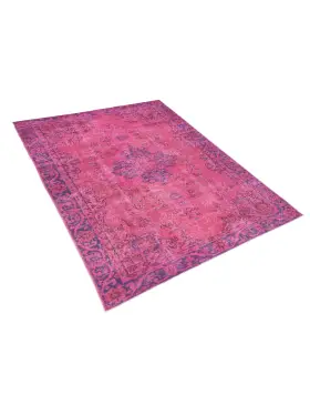 Rosa Turco Tappeto vintage 242 x 137 cm - view 2