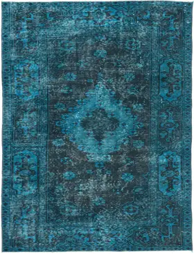 Turquoise Turc Tapis vintage 208 x 113 cm