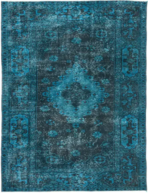 Turchese Turco Tappeto vintage 208 x 113 cm