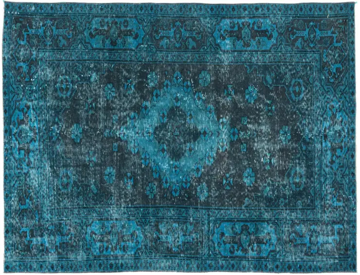 Turchese Turco Tappeto vintage 208 x 113 cm